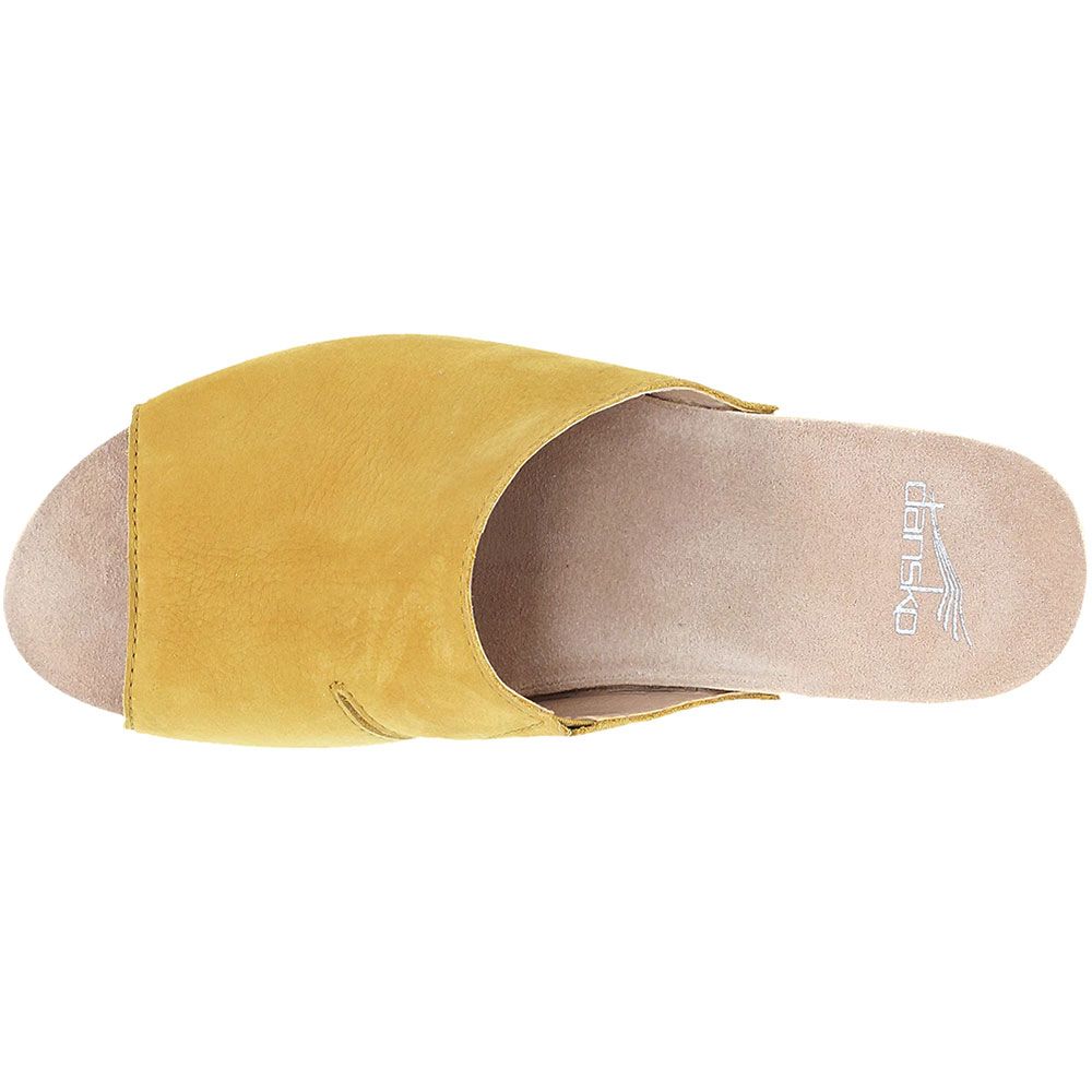 Dansko Tandi Sandals - Womens Yellow Back View