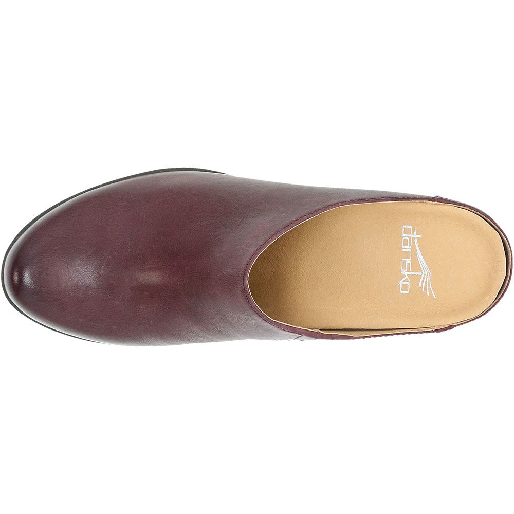 Dansko Carrie Slip on Casual Shoes - Womens Wine Back View