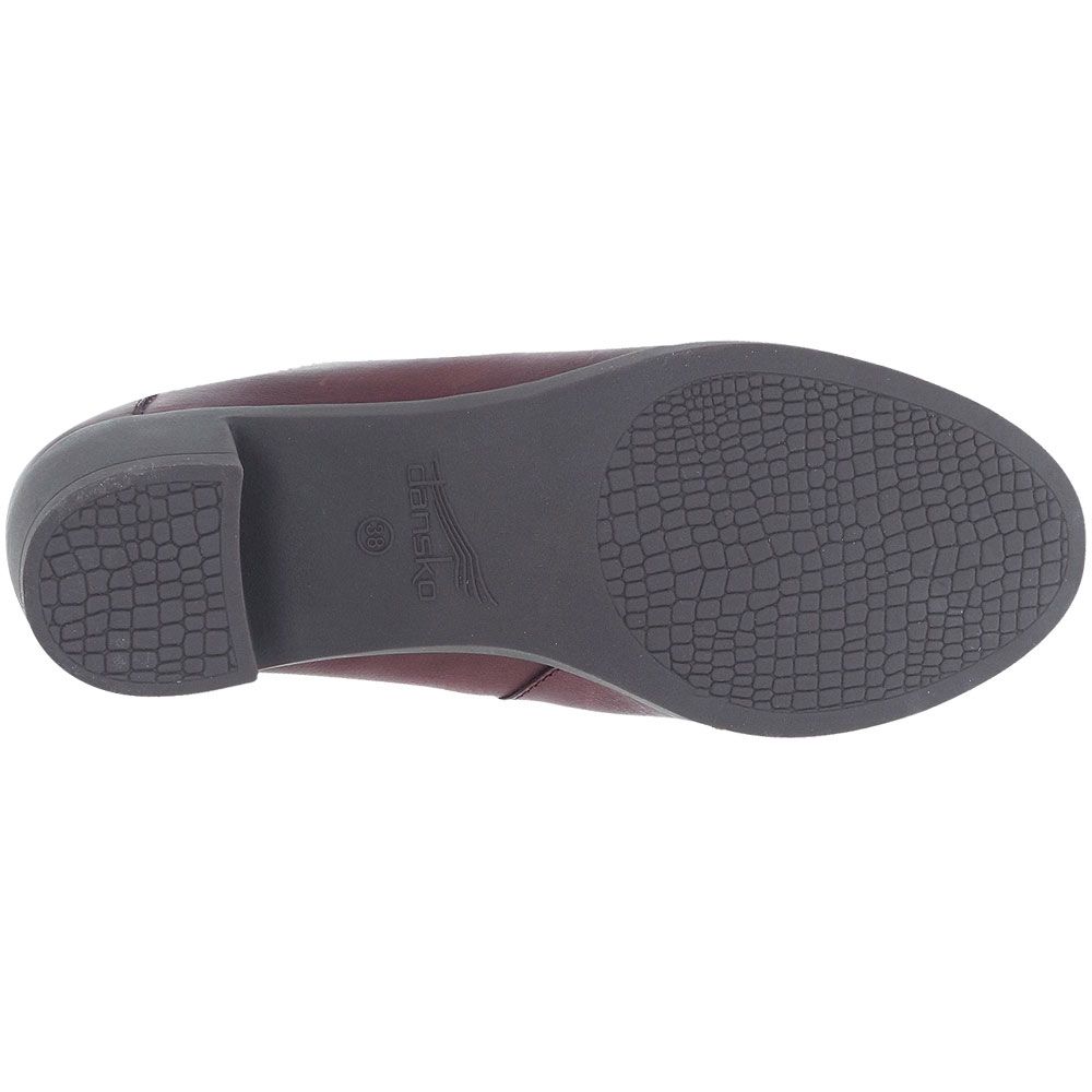 Dansko Carrie Slip on Casual Shoes - Womens Wine Sole View