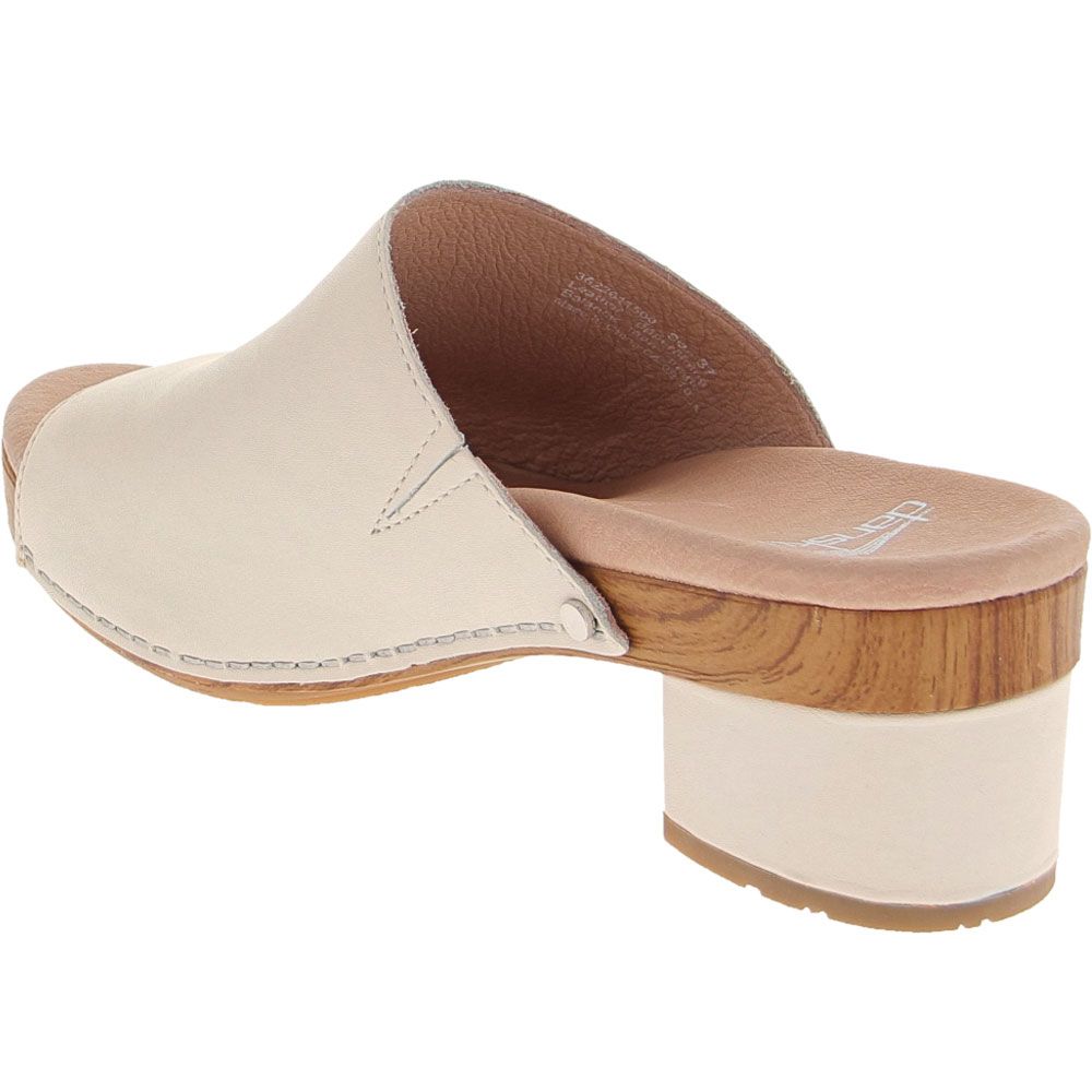 Dansko Maci Sandals - Womens Ivory Full Grain Leather Back View