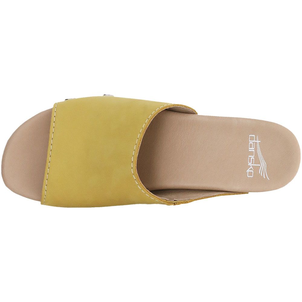 Dansko Giana Mule Womens Sandals Yellow Back View