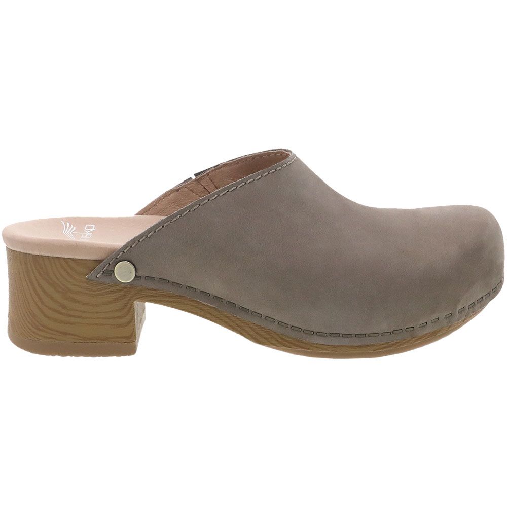Dansko Giulia Clogs Casual Shoes - Womens Taupe Side View