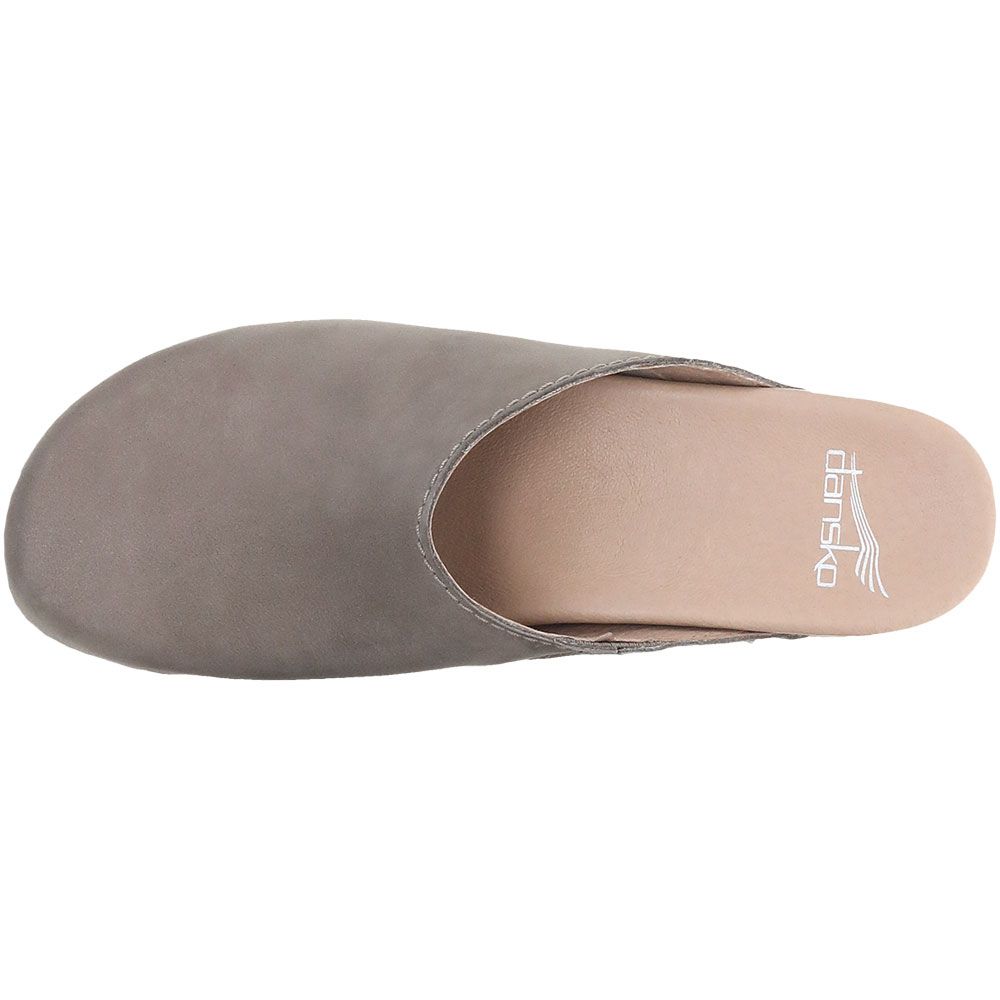 Dansko Giulia Clogs Casual Shoes - Womens Taupe Back View