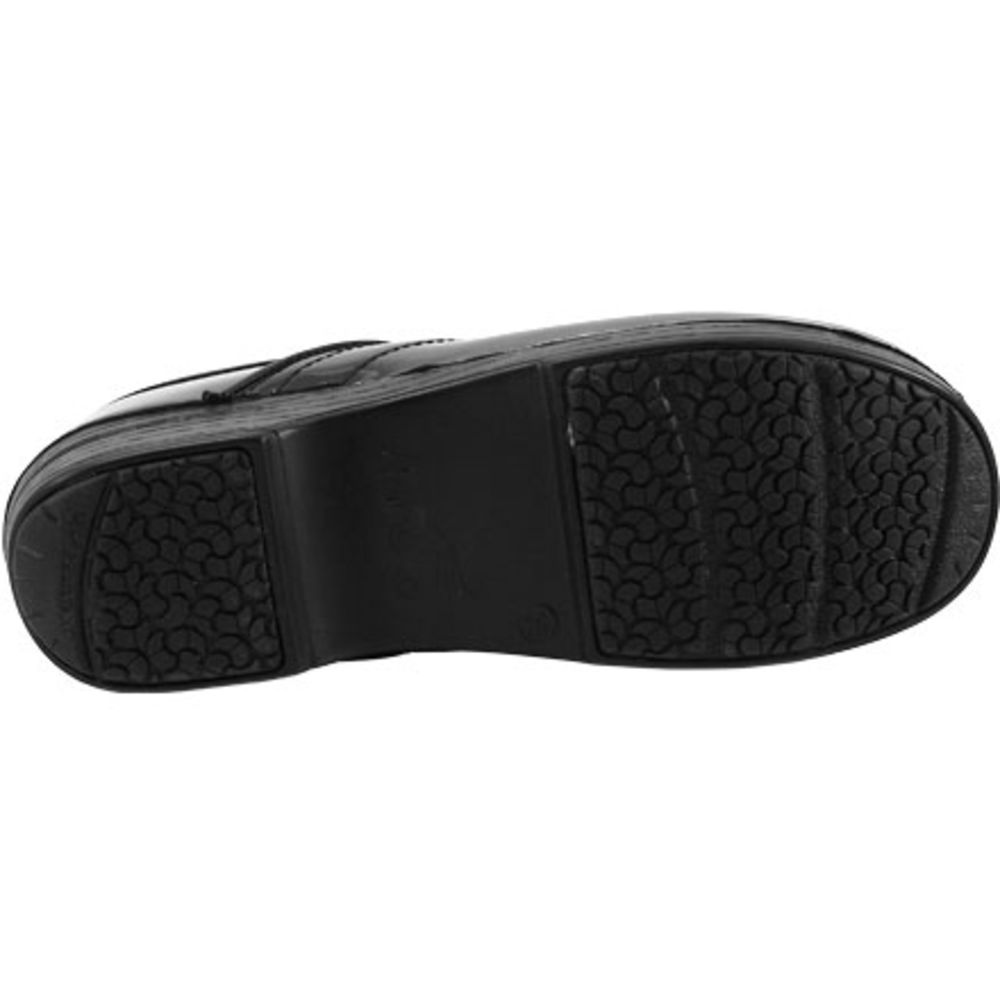 Dansko Professional Xp Patent Clogs Casual Shoes - Womens Black Patent Leather Sole View