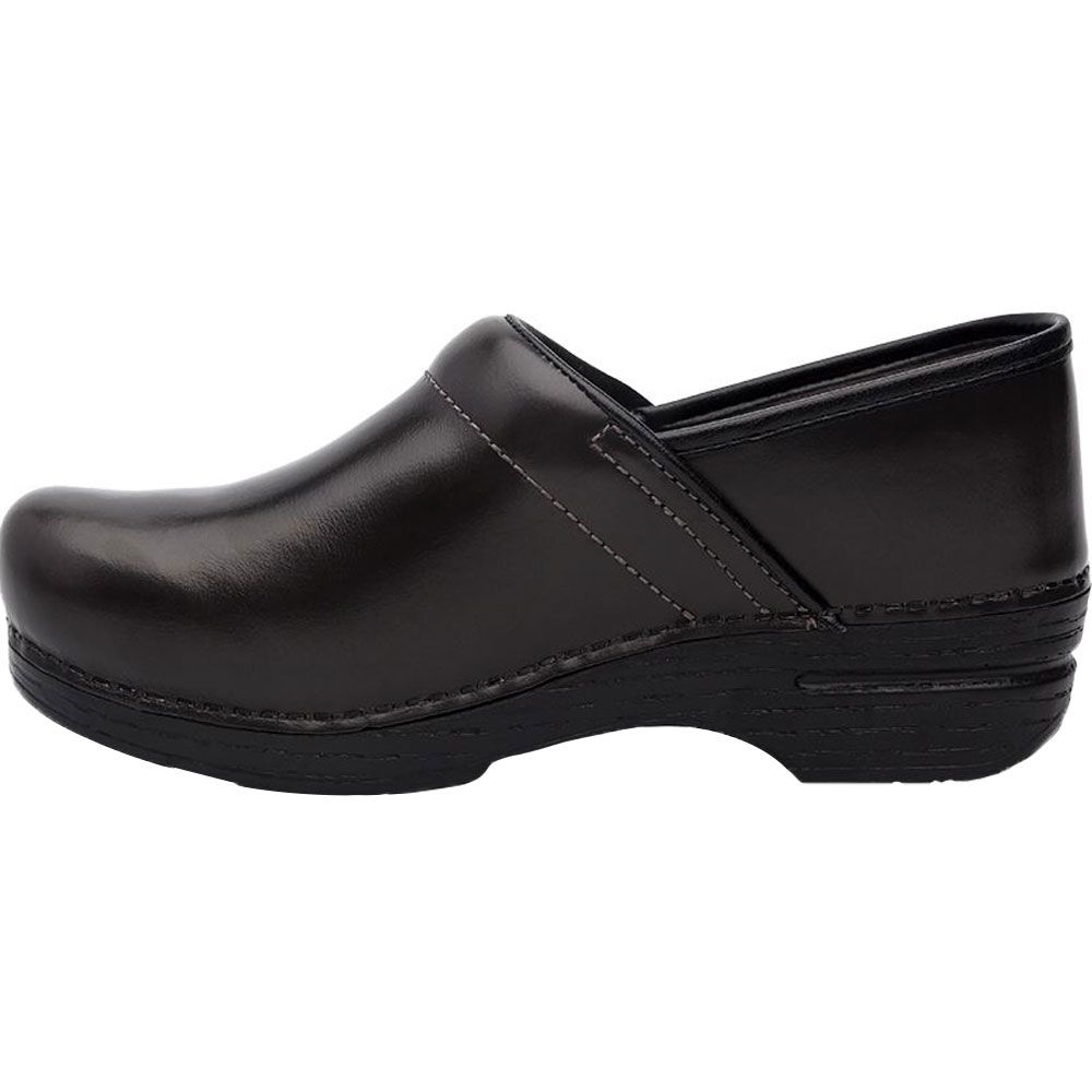 Dansko Professional Xp Clogs Casual Shoes - Womens Black Cabrio Leather Back View