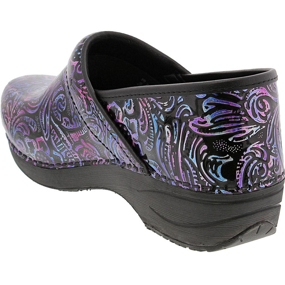 Dansko Professional Xp 2 Pate Clogs Casual Shoes - Womens Engraved Floral Back View