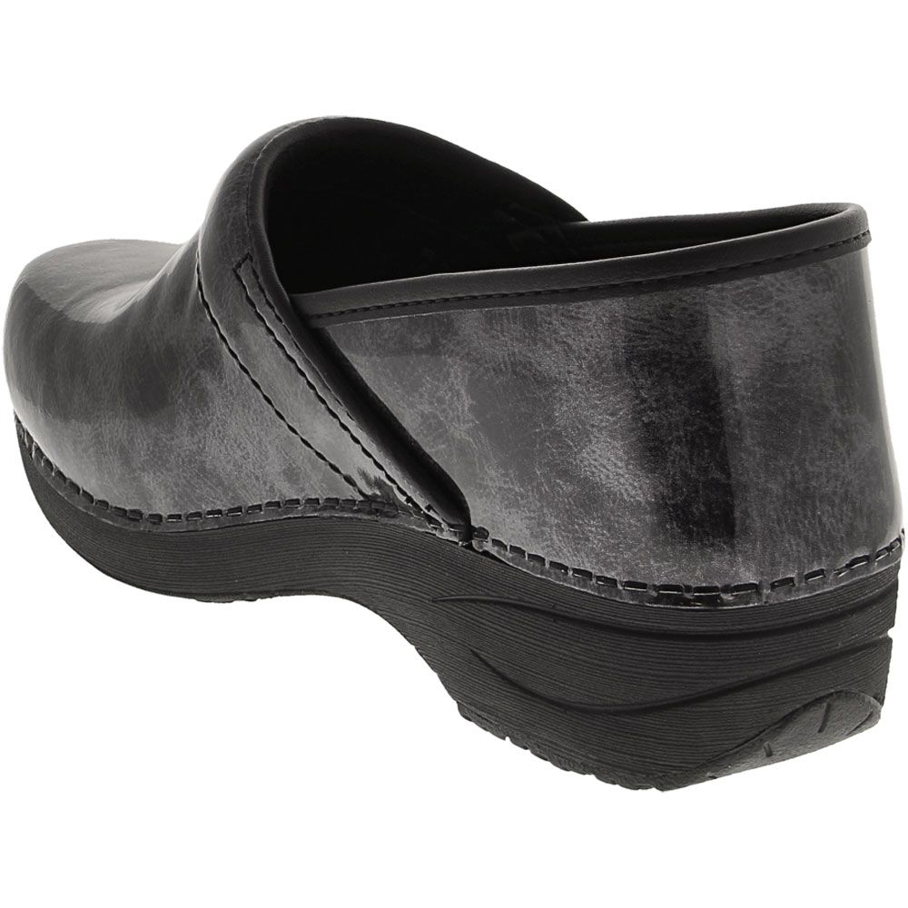Dansko Professional Xp 2 Pate Clogs Casual Shoes - Womens Pewter Marbled Back View