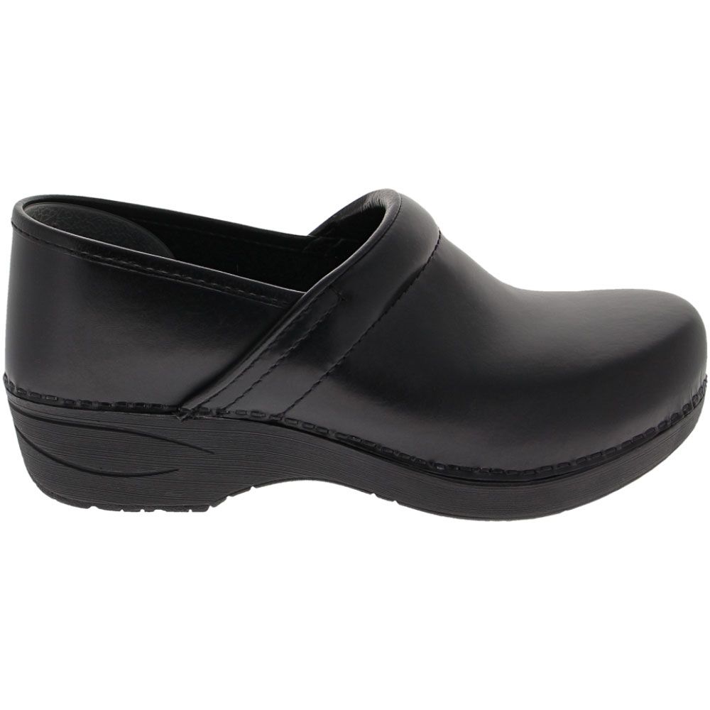 Dansko Professional Xp 2 Clogs Casual Shoes - Womens Black Pull Up Side View