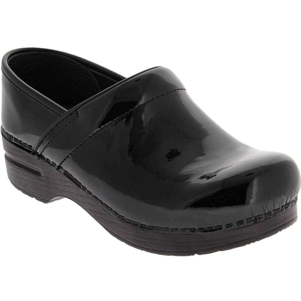 Dansko Professional Patent Clogs Casual Shoes - Womens Black Patent Leather