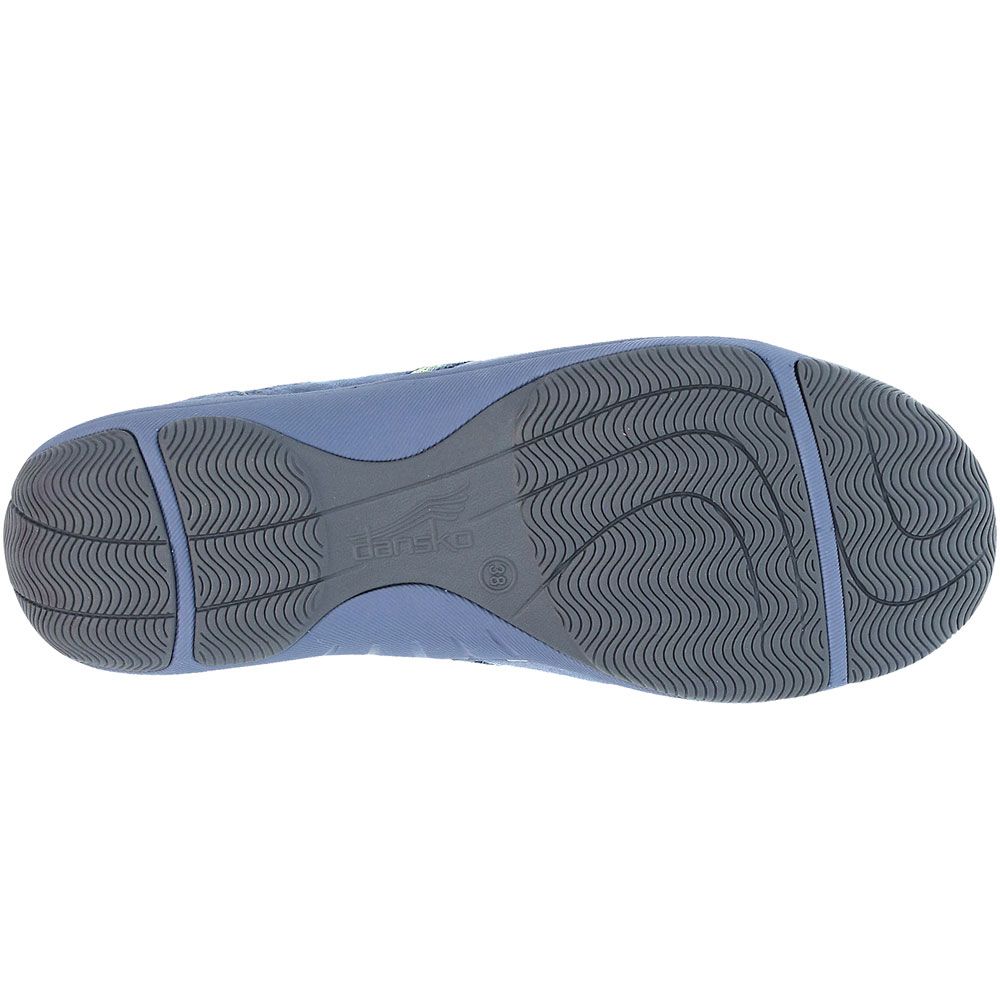 Dansko Harlyn Walking Shoes - Womens Blue Sole View