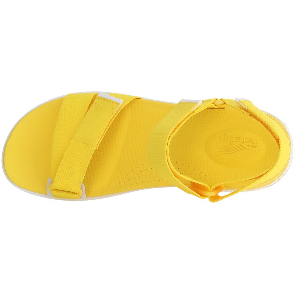 Dansko Racquel Sandals - Womens Yellow Back View