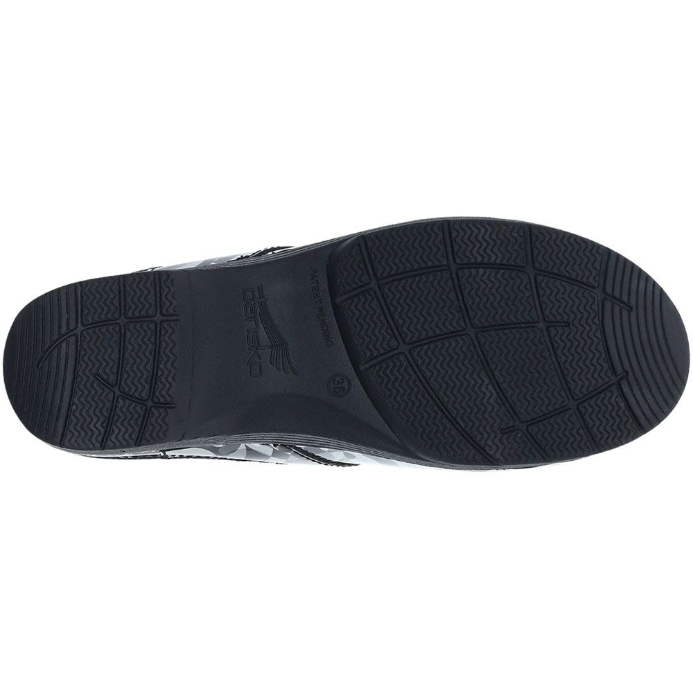 Dansko Lt Pro Slip on Casual Shoes - Womens Twisty Patent Sole View