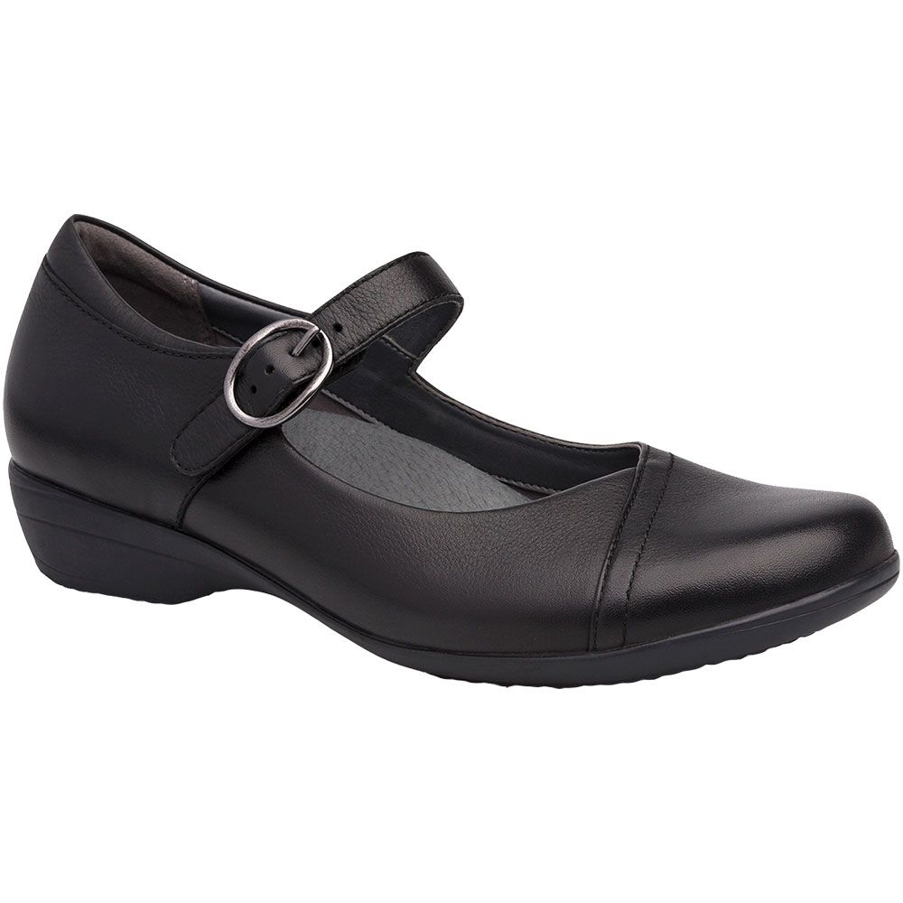 Dansko Fawna Slip on Casual Shoes - Womens Black Milled Nappa