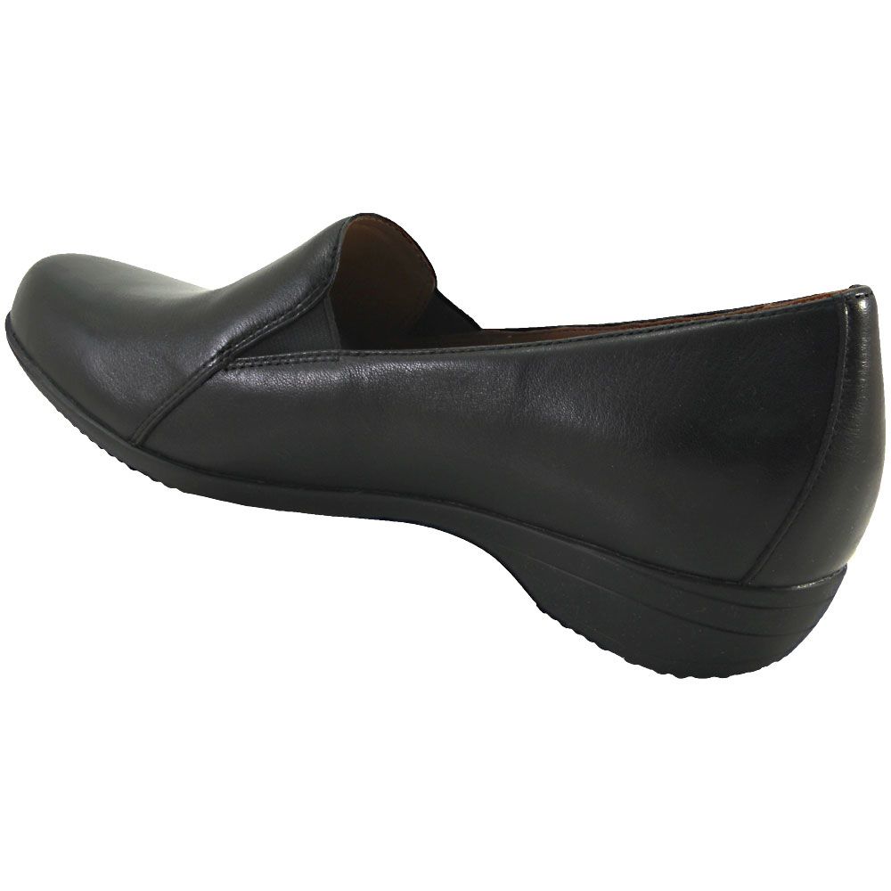 Dansko Farah Slip on Casual Shoes - Womens Black Milled Nappa Back View