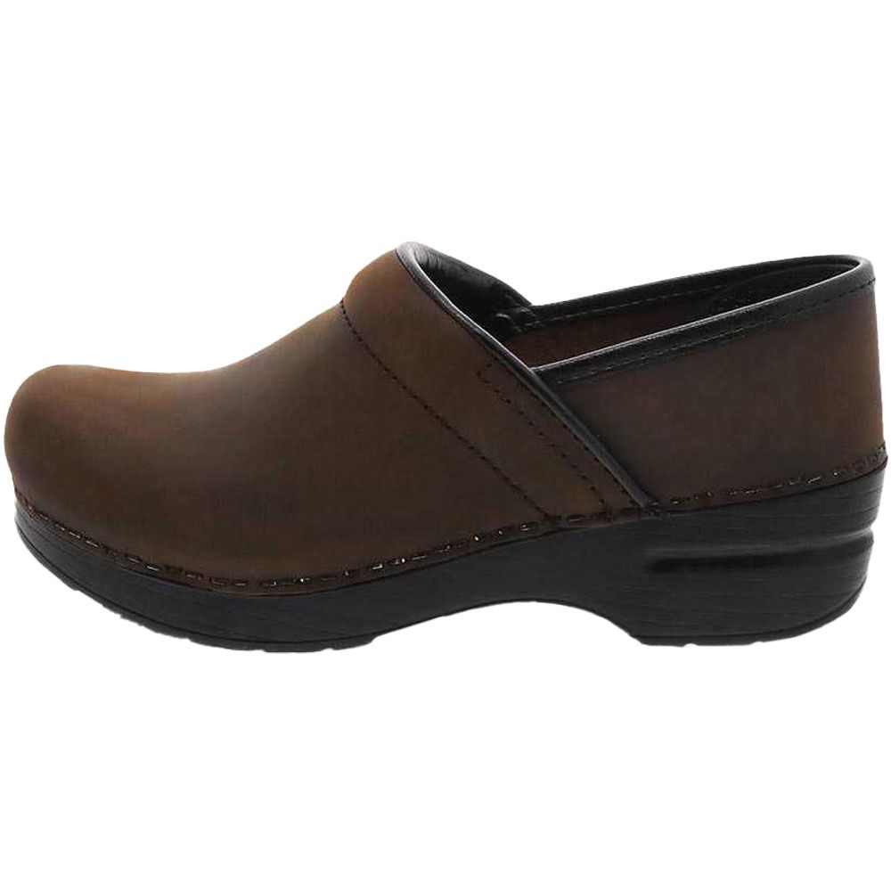 Dansko Professional 606 Clogs Casual Shoes - Womens Antique Brown Back View