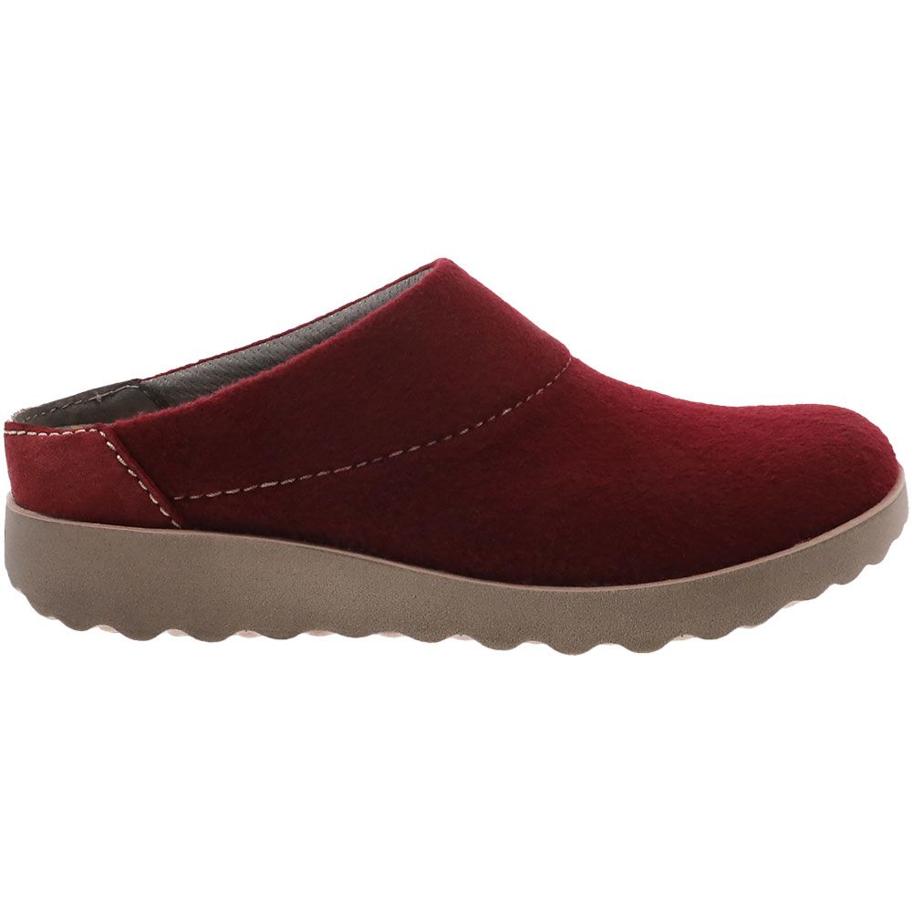 Dansko Lucie Mule Slip On Womens Casual Shoes Cranberry Side View