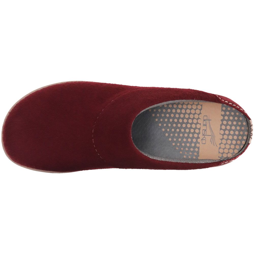 Dansko Lucie Mule Slip On Womens Casual Shoes Cranberry Back View