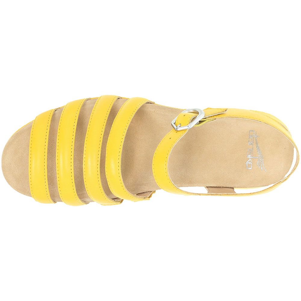Dansko Roxie Sandals - Womens Yellow Back View