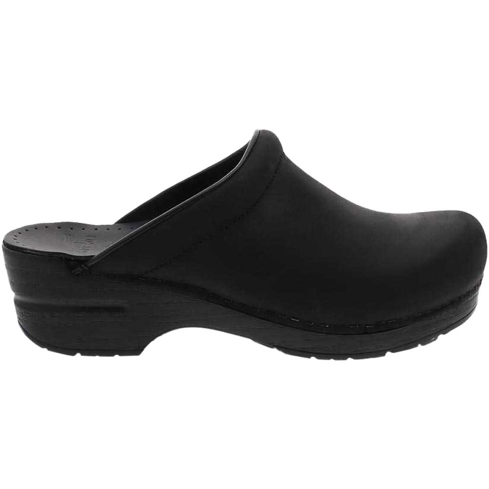Dansko Sonja Clogs Casual Shoes - Womens Black Oiled