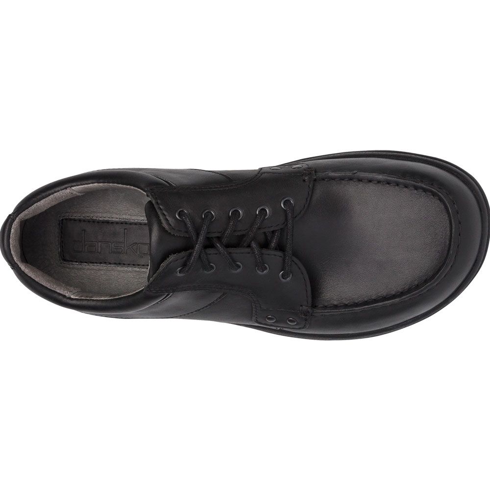 Dansko Wyatt Lace Up Casual Shoes - Mens Black Side View