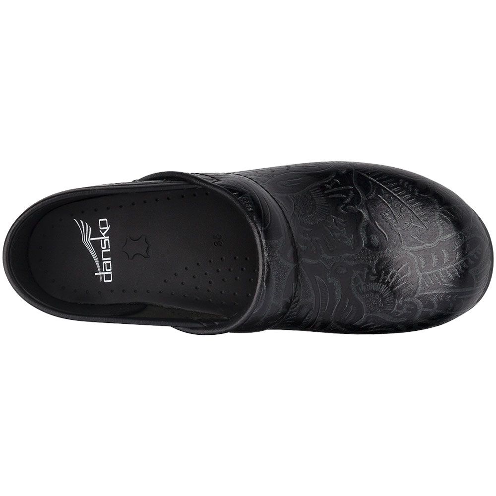 Dansko Professional Tooled Casual Shoes - Womens Black Back View