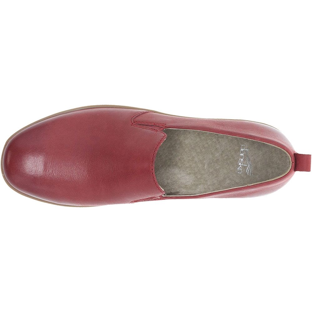 Dansko Linley Slip on Casual Shoes - Womens Red Back View