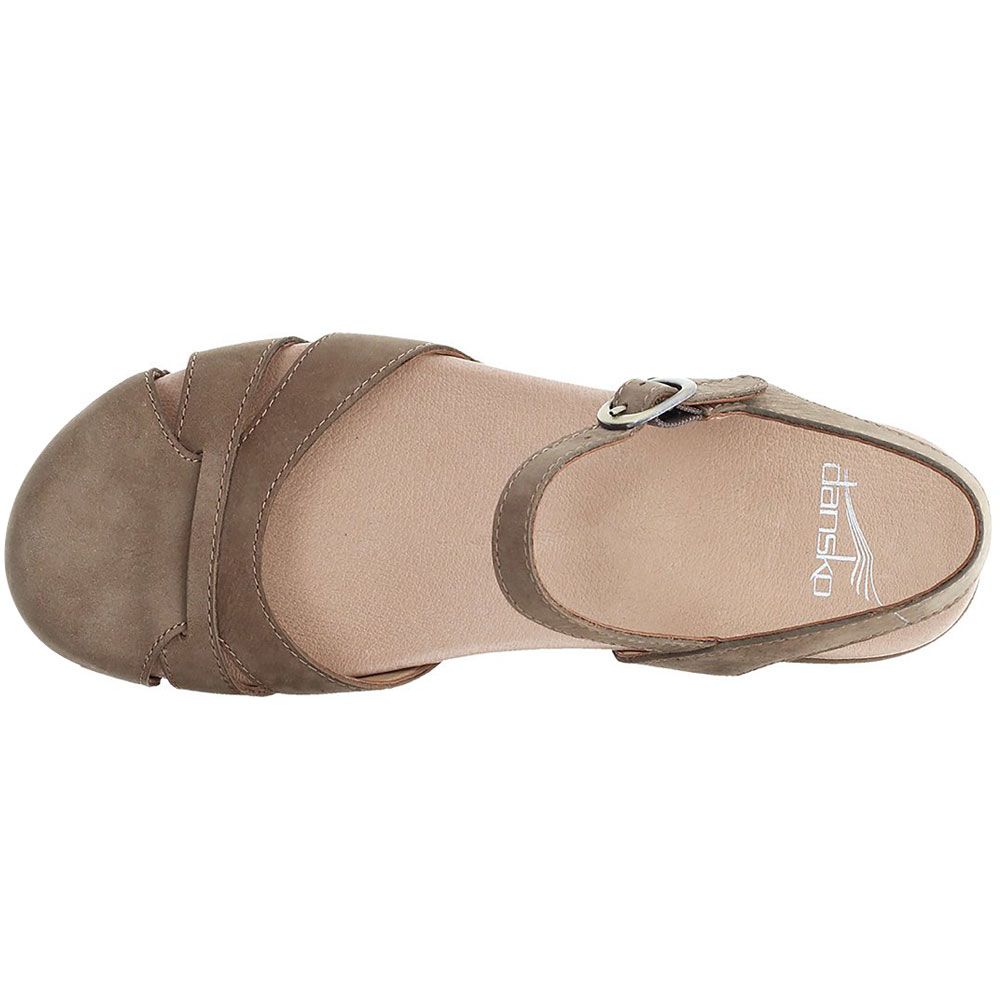 Dansko Betsey Sandals - Womens Taupe Back View