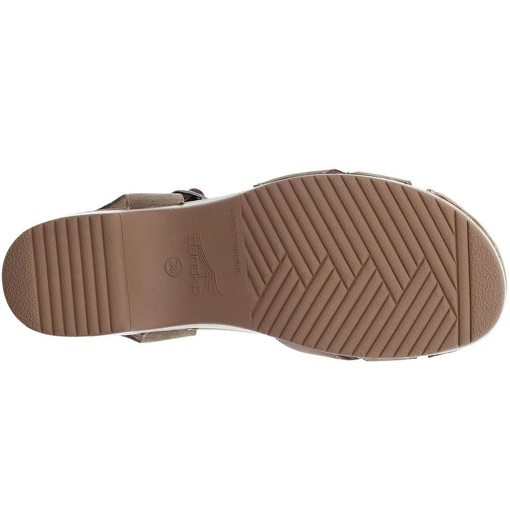 Dansko Betsey Sandals - Womens Taupe Sole View