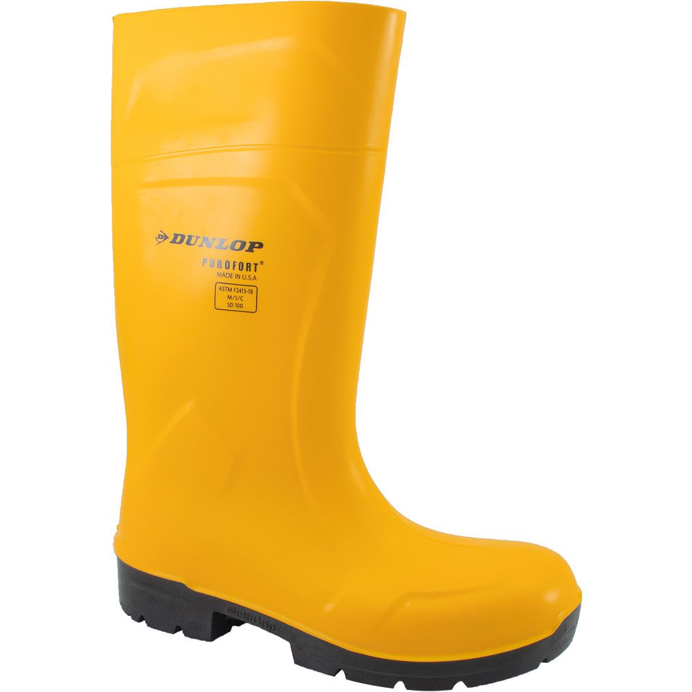 Dunlop Foodpro Purofort Safety Toe Work Boots - Mens Yellow