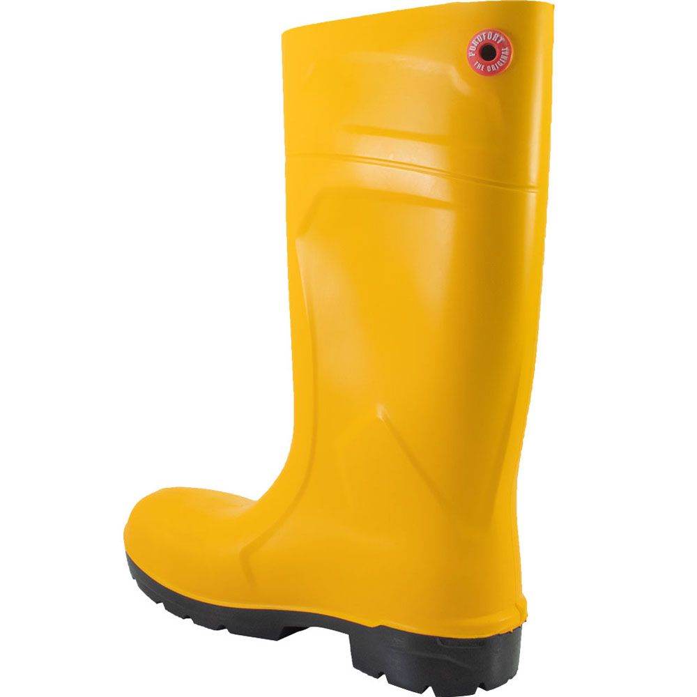 Dunlop Foodpro Purofort Safety Toe Work Boots - Mens Yellow Back View