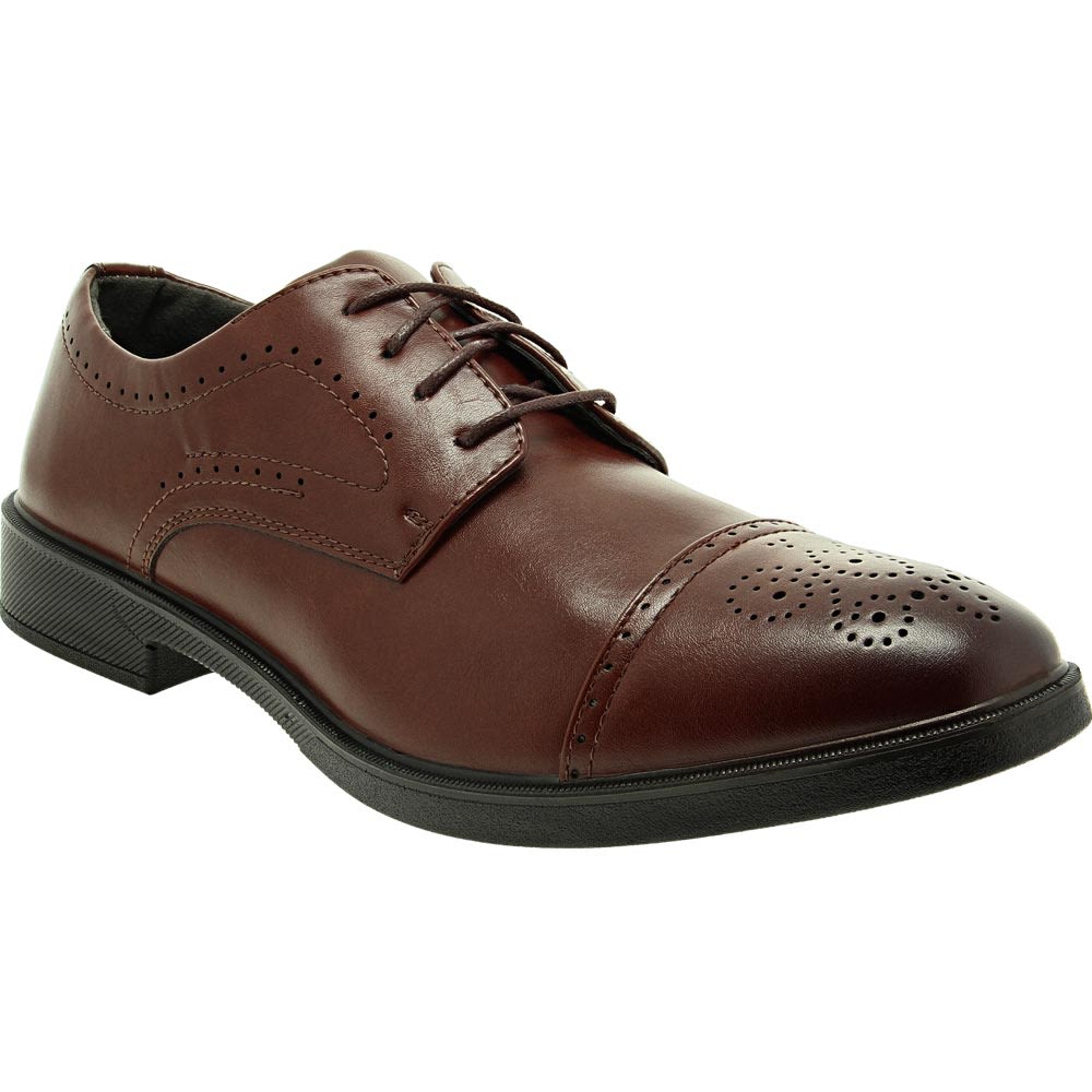 Deer Stags Gramercy Oxford Dress Shoes - Mens Brown