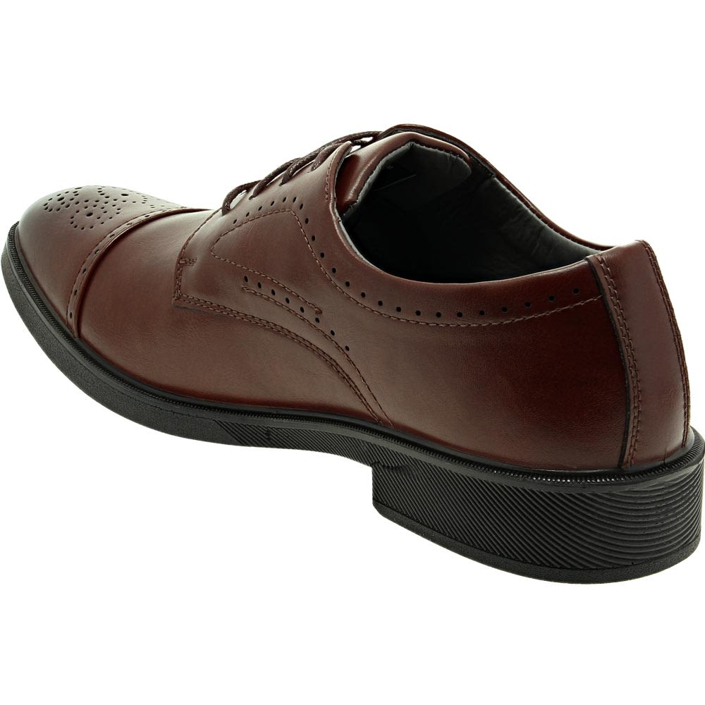 Deer Stags Gramercy Oxford Dress Shoes - Mens Brown Back View