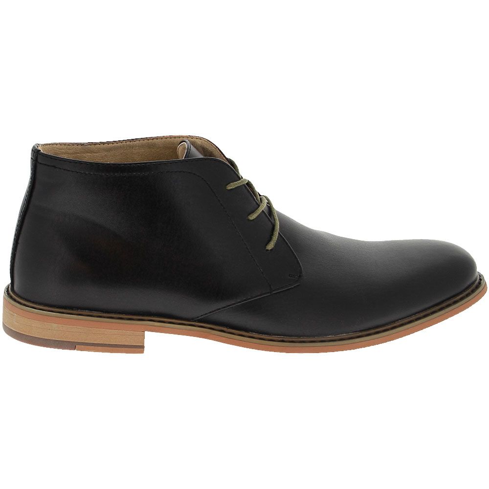 Deer Stags Seattle Casual Boots - Mens Black Smooth Side View