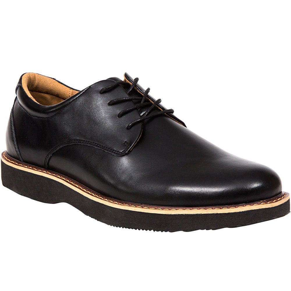 Deer Stags Walkmaster Plain Toe Lace Up Casual Shoes - Mens Black