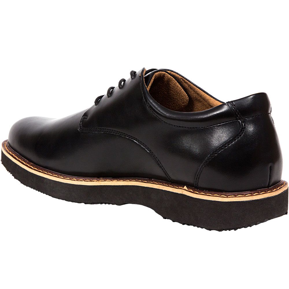 Deer Stags Walkmaster Plain Toe Lace Up Casual Shoes - Mens Black Back View