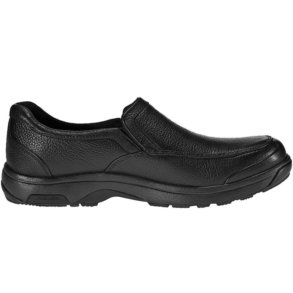 Dunham Battery Park Slip On Casual Shoes - Mens Black Side View