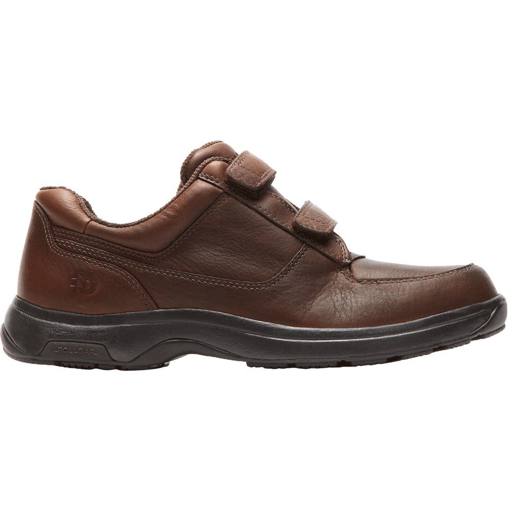 Dunham Winslow Velcro Casual Shoes - Mens Brown Side View