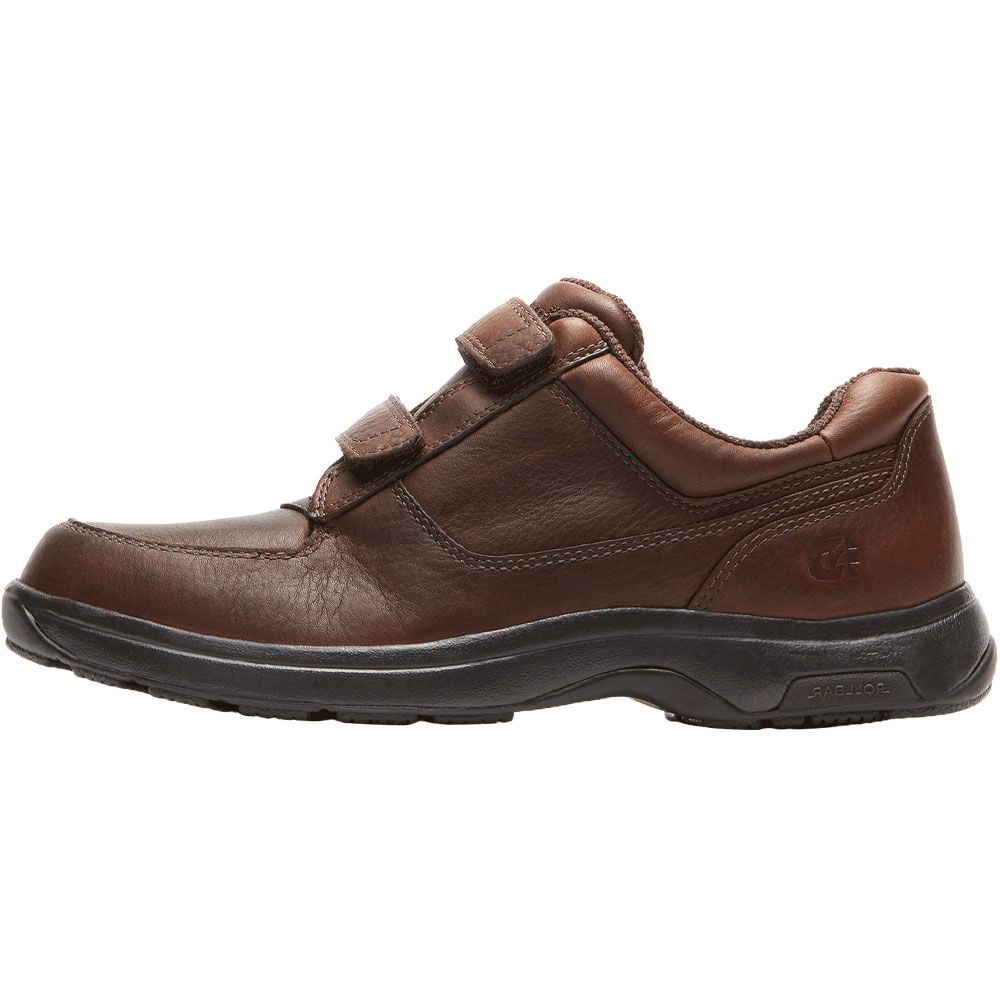 Dunham Winslow Velcro Casual Shoes - Mens Brown Back View