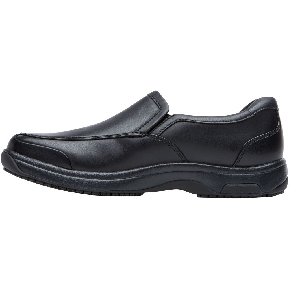 Dunham Battery Park Service Slip On Casual Shoes - Mens Black Back View
