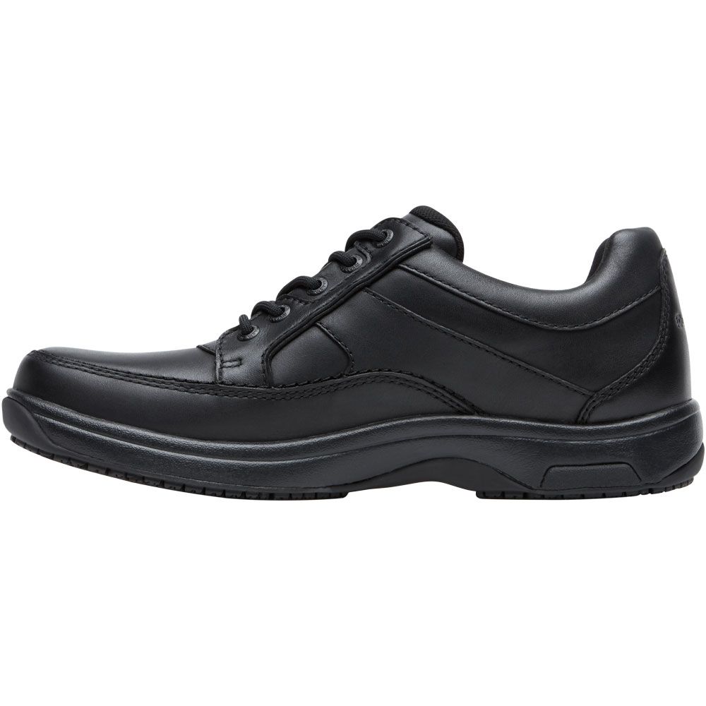 Dunham Midland Service Lace Up Casual Shoes - Mens Black Back View