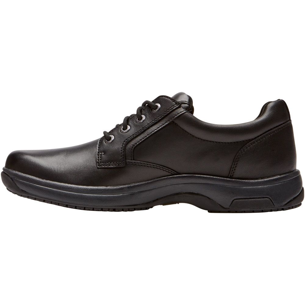 Dunham 8000 Service Plaintoe Lace Up Casual Shoes - Mens Black Back View