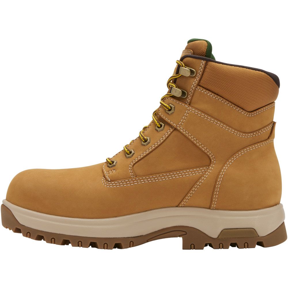 Dunham 8000works Safety 6in Composite Toe Work Boots - Mens Wheat Nubuck Back View