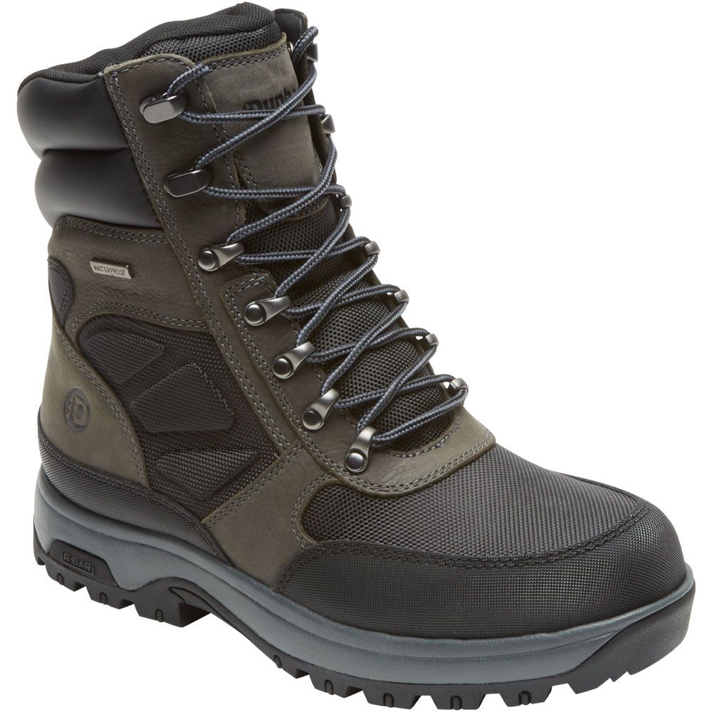 Dunham 8000works 8in Ubal Non-Safety Toe Work Boots - Mens Black Castlerock