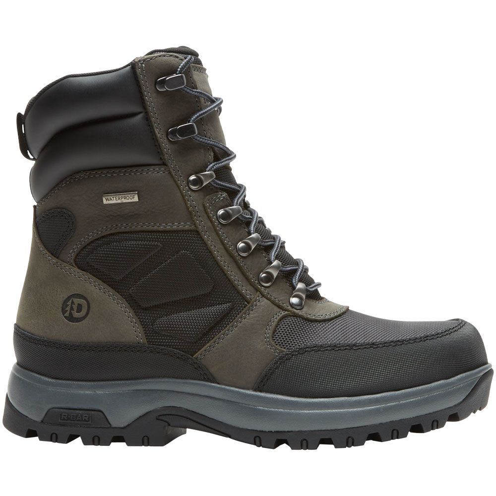 'Dunham 8000works 8in Ubal Non-Safety Toe Work Boots - Mens Black Castlerock