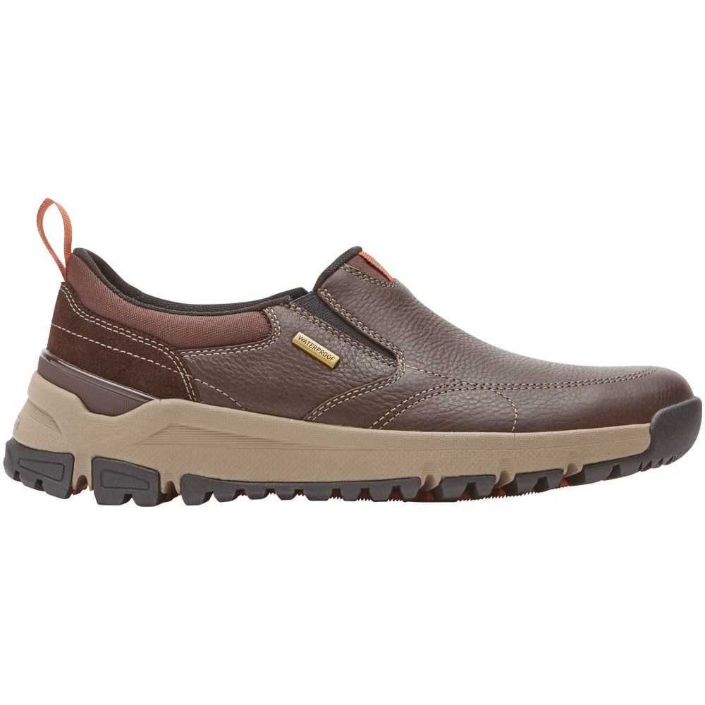 Dunham Glastonbury Slip On Casual Shoes - Mens Brown Side View