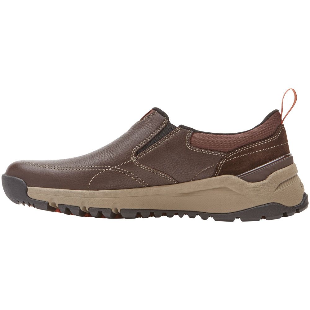 Dunham Glastonbury Slip On Casual Shoes - Mens Brown Back View