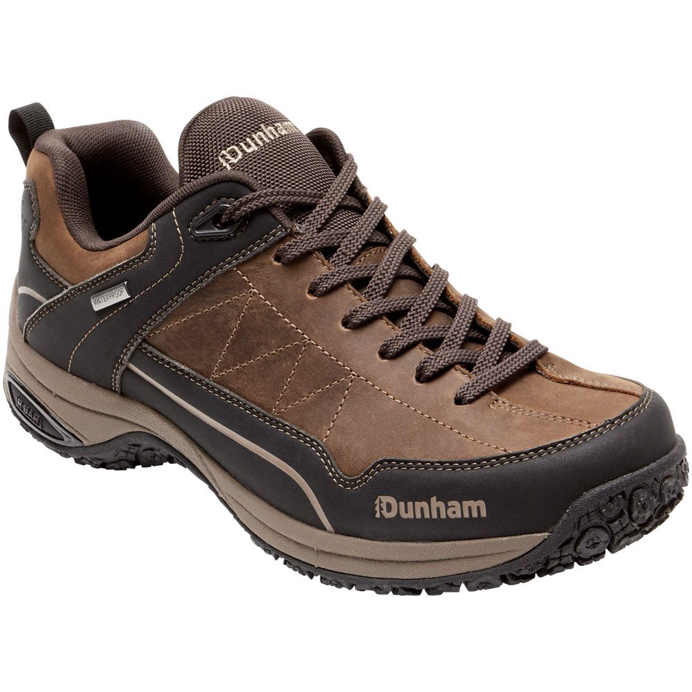 Dunham Cloud Plus Lace Up Waterproof Mens Hiking Shoes Brown