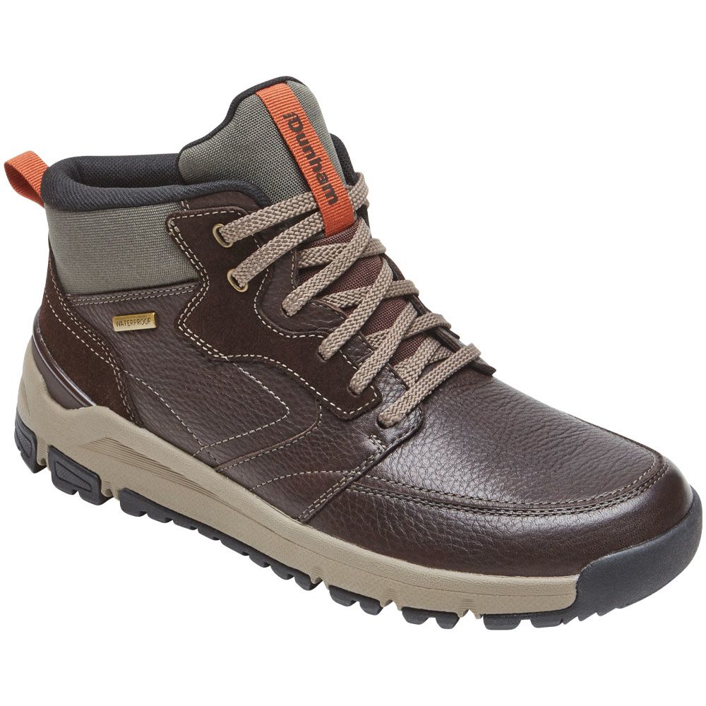 Dunham Glastonbury Mid Boot Hiking Boots - Mens Brown Leather Suede