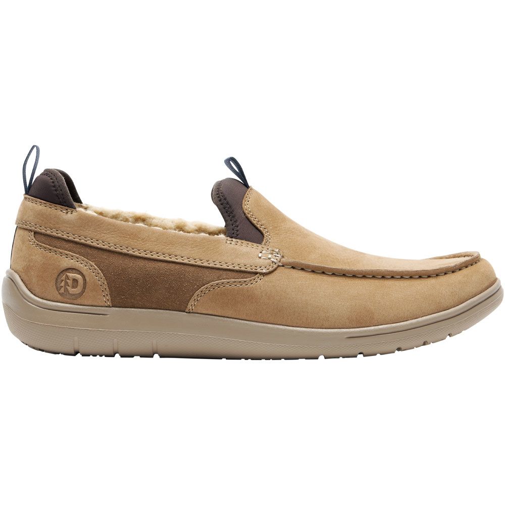 Dunham Fitsmart Mens Slippers Vicuna Side View