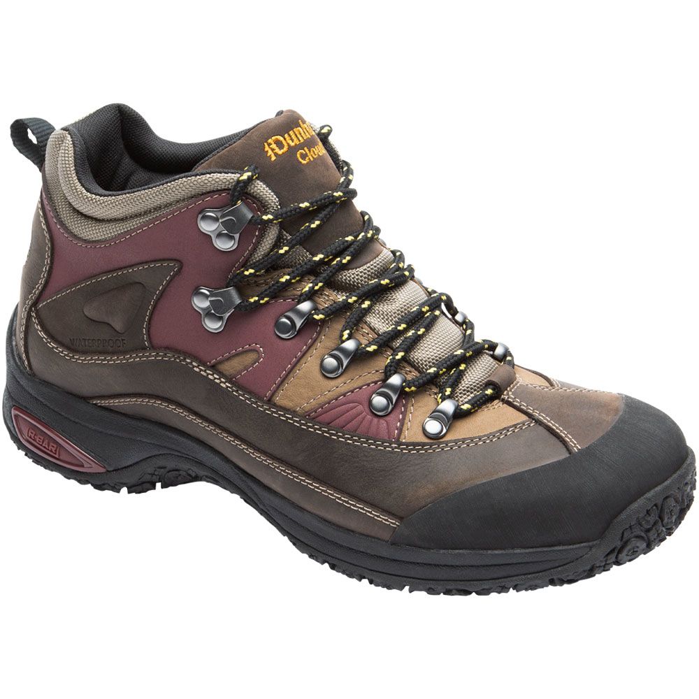 Dunham Cloud Brown Hiking Boots - Mens Brown Multi